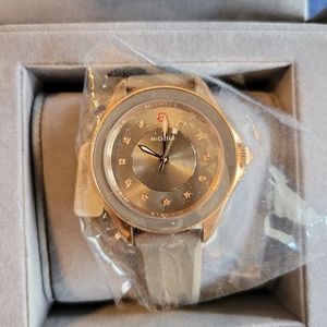 Michele sport silicone and stainless watch